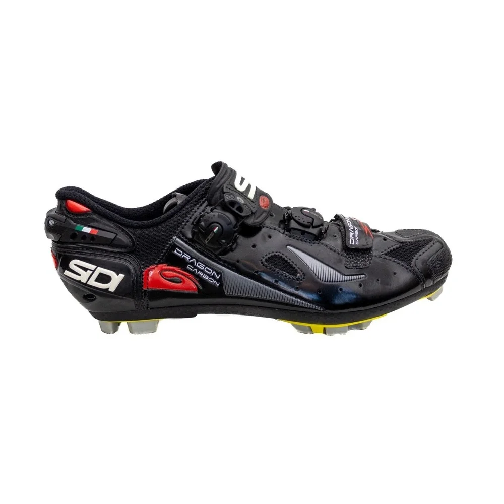 SiDi Dragon 4 carbon SRS mountain mesh‎ 2-bolt Mens MTB CX shoes EU 43.5 US 10.5